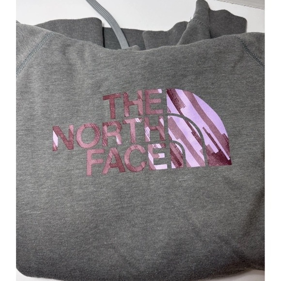 The North Face Tops - The North Face Women's Gray Hoodie Size Large Cotton Polyester Blend Pullover
